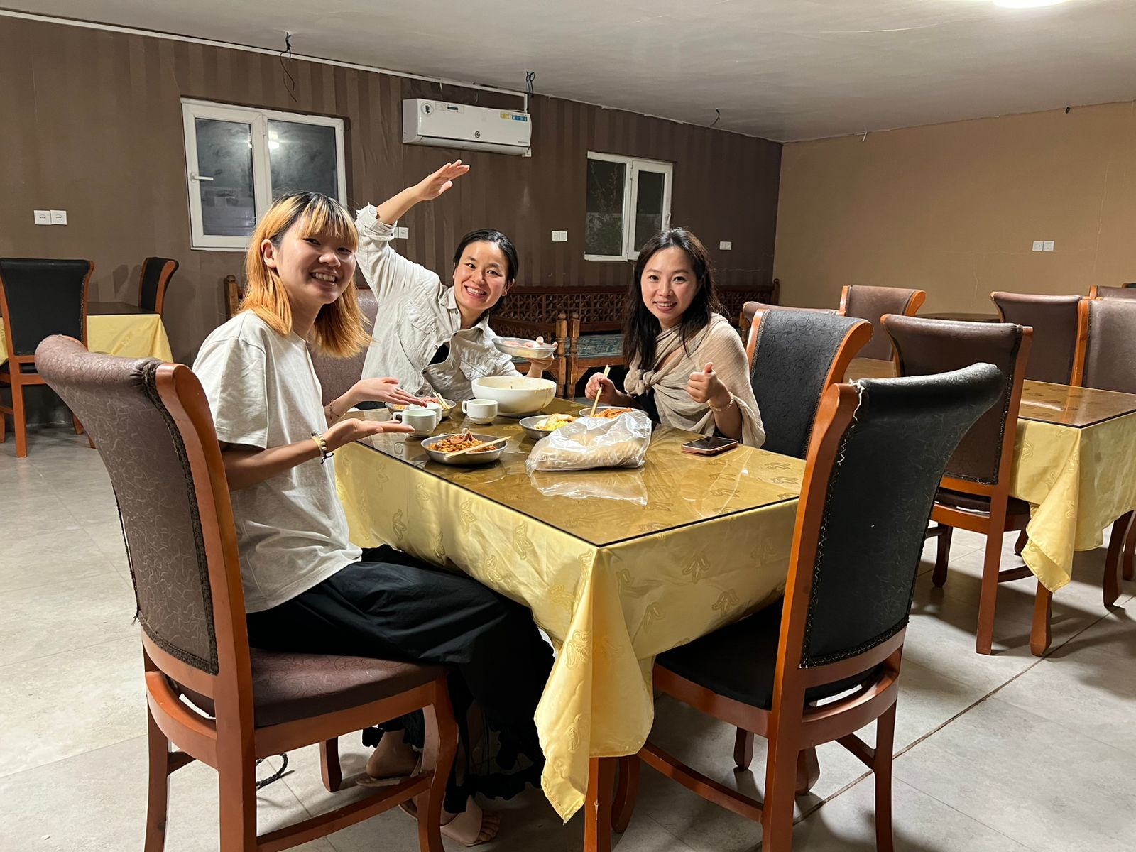Chinese travelers visiting Red Beach Hotel and Red Beach Restaurant on Hormuz Island