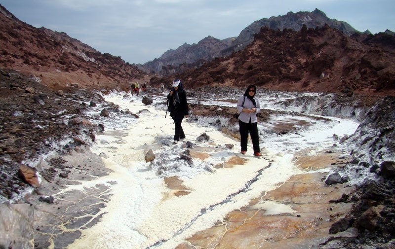 برف نمکی جزیره هرمز